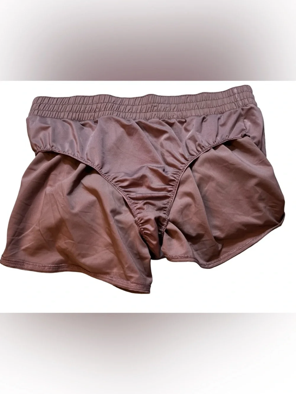 Nike Dri-FIT Running Shorts brief lining Women XL DX6014-208 Mauve Pink Training